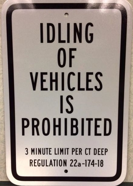 Anti-Idling sign